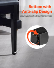 Bild in Galerie-Viewer laden, Amocart Piano Use Chair, Piano Bench with High-Density Padded Cushion &amp; Storage Compartment Wooden Piano Bookcase Stool Seat
