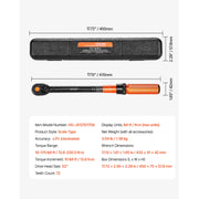 Bild in Galerie-Viewer laden, Amocart Torque Wrench Set Drive Click Torque Wrench Dual-Direction Adjustable  Mechanical Dual Range Scales Torque Wrench Kit
