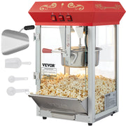 Bild in Galerie-Viewer laden, Amocart 8/12Oz Electric Popcorn Maker Commercial Popper Machine  Automatic Corn Cookware with Scoop Spoon 304 Heating Tube
