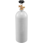 SucceBuy 5 Lbs CO2 Tank Aluminum Gas Cylinder Brand New CO2 Cylinder with Gray Spray Coating CO2 Tank with CGA320 Valve