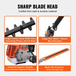 Amocart 26CC 5-in-1 Multi-Functional Trimming Tools Gas Hedge Trimmer Weed Eater String Trimmer Edger Pole Saw Chainsaw Pruner