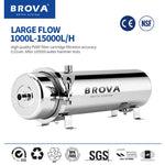 BROVA Whole House Home/Commercial Water Purifier 0.01μm PVDF UF System large flow1000L-15000L/H SUS304 lower cost filter elemen