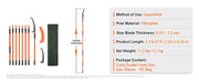 Bild in Galerie-Viewer laden, Amocart Manual Pole Saw Extendable Tree Pruner Sharp Steel Blade for Branches Trimming with Lightweight Aluminum Alloy Handle

