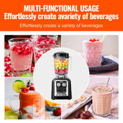 Charger l'image dans la visionneuse de galerie, Amocart 2L Smoothie Blender Professional Countertop Fruit Food Processor Mixer Maker with Stainless Steel for Home Kitchen Bar
