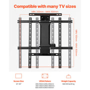 Charger l'image dans la visionneuse de galerie, Amocart Motorized TV Wall Mount for 32 to 55/65/70 Inch Adjustable TV Mount Bracket w/ Max VESA 24 x 16/24 in Up to 88-132 lbs
