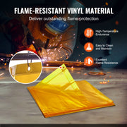 Bild in Galerie-Viewer laden, Amocart Welding Screen with Frame 6' x 6' Welding Curtain Screen Flame-Resistant Vinyl Welding Protection Screen
