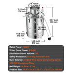 Amocart 30/50L Stainless Steel Alcohol Distiller Alcohol Still Essential Oil Brewing DIY Whisky Wine Brandy Distillery Home Use