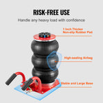 SucceBuy Triple Bag Air Jack 3 Ton/6600 lbs Capacity Portable Pneumatic Car Jacks Heavy Duty&Quick Lifting for Garage Car Repair