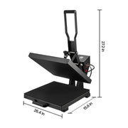 Charger l'image dans la visionneuse de galerie, Amocart 15x15 inch Heat Press Heat Press Machine Fast Even Heating High Pressure Digital Industrial-Quality Sublimation Printer
