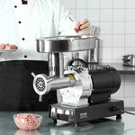 Amocart Meat Grinder Electric Meat Grinders Grinding Plate Stainless Steel Commercial for Kitchen Restaurant Butcher Store