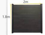 Modern Rustproof Aluminum Fence Slat Fence Panel Powder Coated Privacy Fence For Outdoor Yard Easy Installation Durable Design
