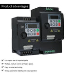 Economical VFD 0.75/1.5/2.2/4/5.5KW 220V/380V 3 Phase Output Variable Frequency Drive Converter Motor Speed Controller Inverter