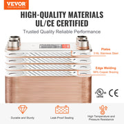 Charger l'image dans la visionneuse de galerie, Amocart Heat Exchanger 5"x 12" 80 Plates Brazed Plate Stainless Steel For Floor Heating Water Heating Snow Melting Beer Cooling
