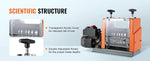 SucceBuy Electric Wire Stripping Machine 60W 1.5-25mm Visible Stripping Depth 6 Round+1 Flat Channels for Scrap Copper Recycling