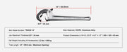 Load image into Gallery viewer, Amocart Pipe Wrench Aluminum Straight Pipe Wrench Adjustable Plumbing Wrench High Strength Jaw &amp; Ergonomic Handle Automotive

