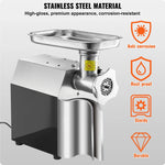 Amocart Meat Grinder Electric Meat Grinders Grinding Plate Stainless Steel Commercial for Kitchen Restaurant Butcher Store