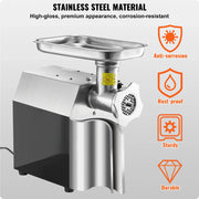 Charger l'image dans la visionneuse de galerie, Amocart Meat Grinder Electric Meat Grinders Grinding Plate Stainless Steel Commercial for Kitchen Restaurant Butcher Store
