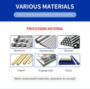 Bild in Galerie-Viewer laden, Jiejia OEM Custom Factory CNC Service Precision CNC Parts Stainless Steel Machining Manufacturing Turning Parts

