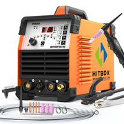 Load image into Gallery viewer, HITBOX AC/DC Aluminium Tig Welding Machine HBT250P HF TIG/MMA ARC Stick Welder with Pulse Argon Welding IGBT Inverter 2T/4T
