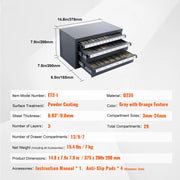 Charger l'image dans la visionneuse de galerie, Amocart Steel Drill Dispenser Organizer Cabinet Storage Drill Bit Dispenser Cabinet Three-Drawer Drill Bit Organizer Cabinet

