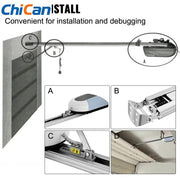 Charger l'image dans la visionneuse de galerie, 【Upgraded】SucceBuy Roller Door Opener 800N/1000N Garage Door Opener Operator Kit Remote Control Automatic Gate Openers Sliding G
