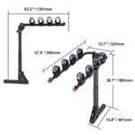 SucceBuy Hitch Mount Bike Rack, 2/4-Bike Platform Style 80/160/150 LBS Bike Rack Hitch Titling and Folding Bike Carrier for Car
