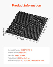 Bild in Galerie-Viewer laden, SucceBuy Interlocking Drainage Mat 12inx12in 12/24/40/50/55 Pcs Splicing Mats Non-Slip PP Drainage Floor Tile &amp; Shower Mat
