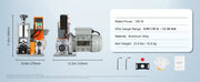 Bild in Galerie-Viewer laden, Amocart Electric Wire Stripping Machine 1.5-25mm Cable Stripper 180W 60ft/min 3 Feeding Holes Wire Peeler Scrap Copper Recycle
