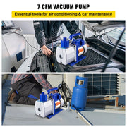 Charger l'image dans la visionneuse de galerie, Amocart Vacuum Pump 7 CFM 1/3 HP Single Stage for R12 R22 R134a R410a Systems, 5PA Vacuum Refrigerant for Automobile Reparation
