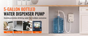 Charger l'image dans la visionneuse de galerie, Amocart Bottled Water Dispensing Pump w/PE Pipe 1 Gal/MIN 40 PSI for Coffee Tea Machine Water Dispenser Refrigerator Ice Maker

