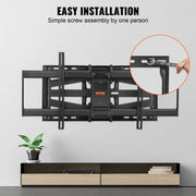 Charger l'image dans la visionneuse de galerie, Amocart Full Motion TV Mount Fit for 26-90in TVs Swivel Tilt Horizontal Adjustment TV Wall Mount Bracket W/ Articulating Arms
