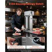 Bild in Galerie-Viewer laden, Amocart 55 LBS Electric Sausage Stuffer Stepless Speed Control and Foot Pedal with 5 Stuffing Tubes for Commercial &amp; Home Use
