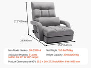 Charger l'image dans la visionneuse de galerie, Amocart Floor Chair Recycled Foam Folding Sofa Chair Multifunctional Floor Chair with Back Support Ideal for Sleeping Reading
