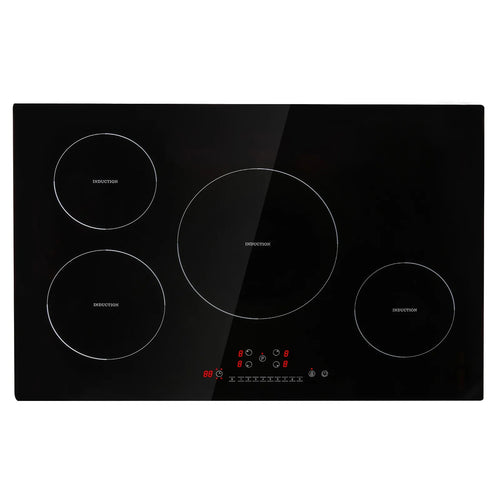 Amocart 4 Burners 30'' Electric Cooktop Induction Stove Top Built-in Magnetic Cooktop with 9 Heating Level Touch Screen Burner
