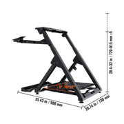 Charger l'image dans la visionneuse de galerie, Amocart Foldable Racing Steering Wheel Stand Height Adjustable Universal Base Compatible with Logitech &amp; Thrustmaster  Wheel
