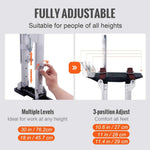 Amocart Drywall Stilts 18''/36''Adjustable Aluminum Tool Stilts with Protective Knee Pads Non-Slip Work Stilts for Home