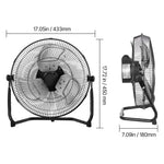 Amocart Floor Fans 3 Speeds High Velocity Heavy Duty Industrial Fan 4800 CFM 360° Adjustable Tilt for Gym Home Commercial Shop