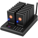 SucceBuy Restaurant Pager System Wireless Range Lineup Waiting Queue Signal Customer Calling Beepers with Vibration &Flashing