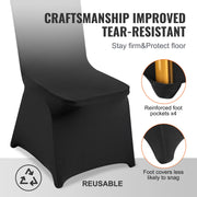 Charger l'image dans la visionneuse de galerie, Amocart 50PCS Spandex Chair Cover for Wedding Party Universal Fitted Chair Cover Removable Washable Protective Slipcovers

