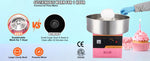 SucceBuy Electric Cotton Candy Machine Commercial Floss Maker Stainless Steel Bowl Sugar Scoop and Drawer for Birthday Party