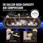 SucceBuy 7HP/15HP Gas Power Air Compressor 10/20/30 Gallon Air Compressor Tank 115PSI Max Pressure for Construction Workshop