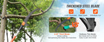 Amocart Manual Pole Saw Extendable Tree Pruner Sharp Steel Blade for Branches Trimming with Lightweight Aluminum Alloy Handle