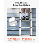 SucceBuy 12.5ft Telescoping Ladder One-Touch Retraction Ladder 330LBS Max Capacity with Non-Slip Feet for Home Outdoor Work Loft