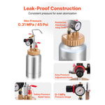 SucceBuy Spray Paint Pressure Pot Pressure Pot Paint Sprayer Spray Guns Central Pneumatic Sprays Gun for Furniture Car Fence
