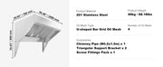 Bild in Galerie-Viewer laden, Amocart 4/5/6/7/8/9FT Commercial Exhaust 201 Stainless Steel Concession Hood Under Cabinet Range Hood Kitchen Vent Hood Sliver
