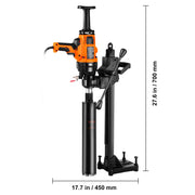 Charger l'image dans la visionneuse de galerie, Amocart 2000W/2600W Handheld Core Drill Machine Drilling Diameter Wet&amp;Dry Diamond Core Drill Rig Rugged Concrete Core Drill

