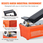 Amocart Air Hydraulic Pump 10,000 PSI 1/2 Gal Reservoir Foot Actuated Air Treadle for Auto Body Frame Machines and Pulling Post