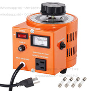 Charger l'image dans la visionneuse de galerie, Amocart 500VA-3000VA Auto Variable Voltage Transformer 4 Extra Fuse 110V Input 0-130V Output AC Voltage Regulator Power Supply
