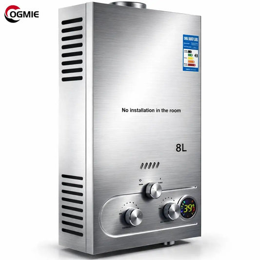 18L/4.8Gallon Tankless Water Heater 4.8GPM High Efficient Natural Gas & LPG Propane RV Instant Boiler