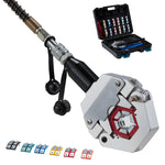 SucceBuy Hydraulic Hose Crimper with Dies Snap-On & Carrying Case Hydraulic A/C Hoses Crimping Tool for Air Conditioning Repair